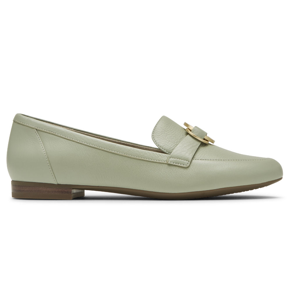 Rockport Loafers For Womens Olive - Total Motion Tavia Ring - XE4638071